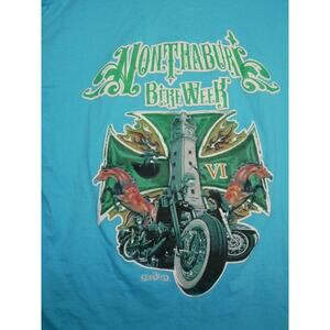 Nonthaburi Bike Week VI Thailand Tshirt Mens XL Blue